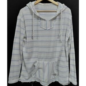 Ron Jon Surf Shop Striped Hoodie Knit Long Sleeve Women Size M